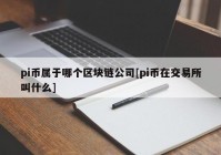 pi币属于哪个区块链公司[pi币在交易所叫什么]