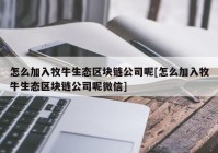 怎么加入牧牛生态区块链公司呢[怎么加入牧牛生态区块链公司呢微信]